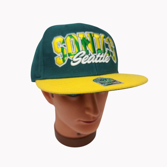 Seattle Supersonics 47 Brand Snapback Hat  Hardwood Classics Adjustable - Picture 1 of 10